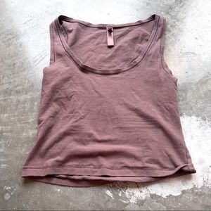 SKIMS UMBER COTTON TANK SZ L